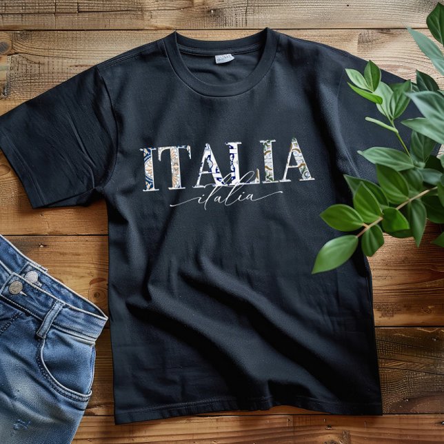 Itália | Camisa de Orgulho Italiana Moderna e Mini (Criador carregado)