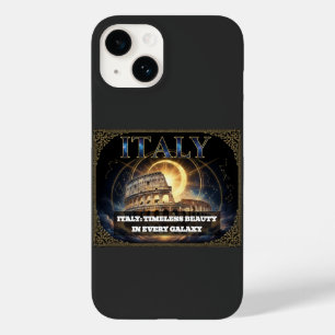 Itália Cósmica Coliseu Romano Arte Celestial