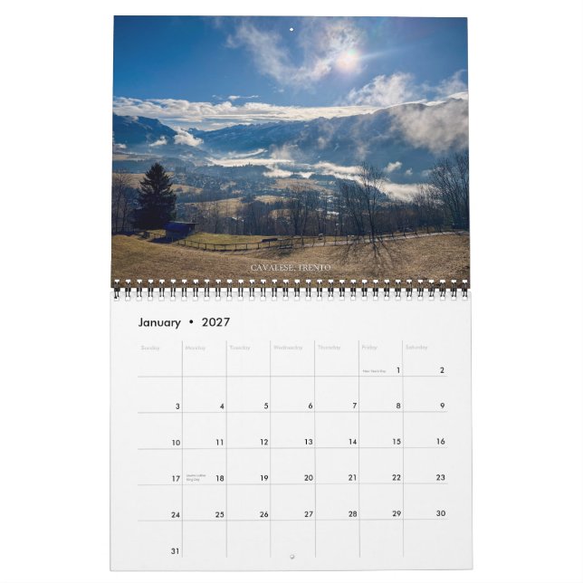 Itália de Cima – Calendário de Fotografia com Dron (Jan 2027)