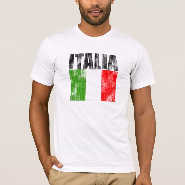 Italia desvaneceu-se t-shirt do estilo (Frente)
