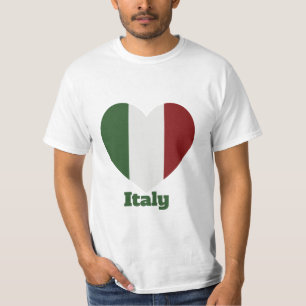 Itália Heart Flag T-Shirt