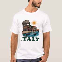 Itália Landmark Passion T-Shirt Design