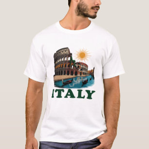 Itália Landmark Passion T-Shirt Design
