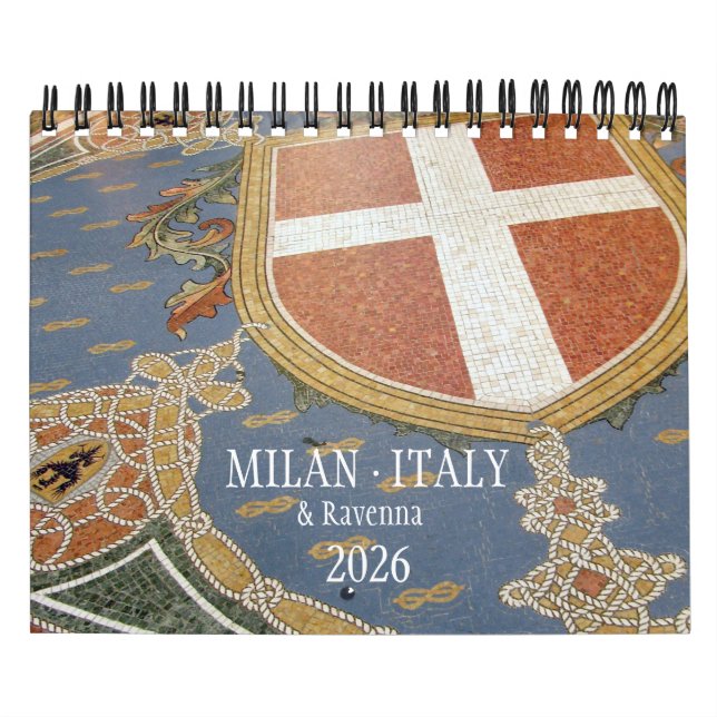 ITÁLIA - Milão & Ravena Calendário 2026 (Capa)