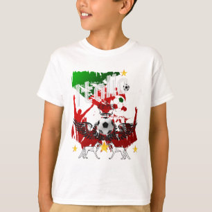Italia ventila o t-shirt do calcio para amantes do
