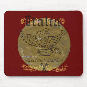 Italia vermelha italiana certificada Mousepad