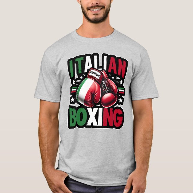 Italian Boxing (Campione)  T-Shirt (Frente)