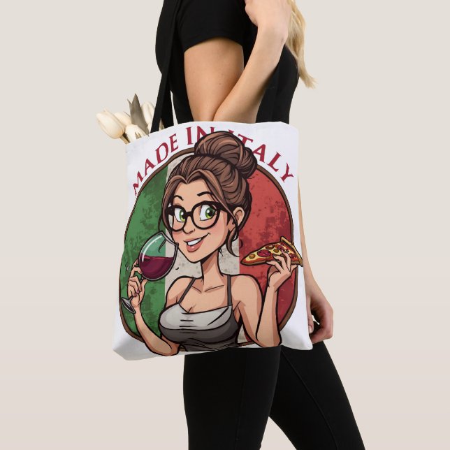 Italian Themed Tote (Close Up)