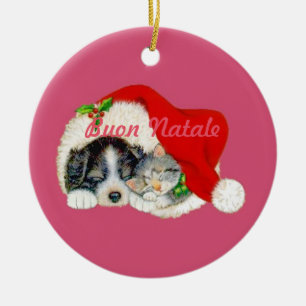 Italiano dos enfeites de natal de Buon Natale