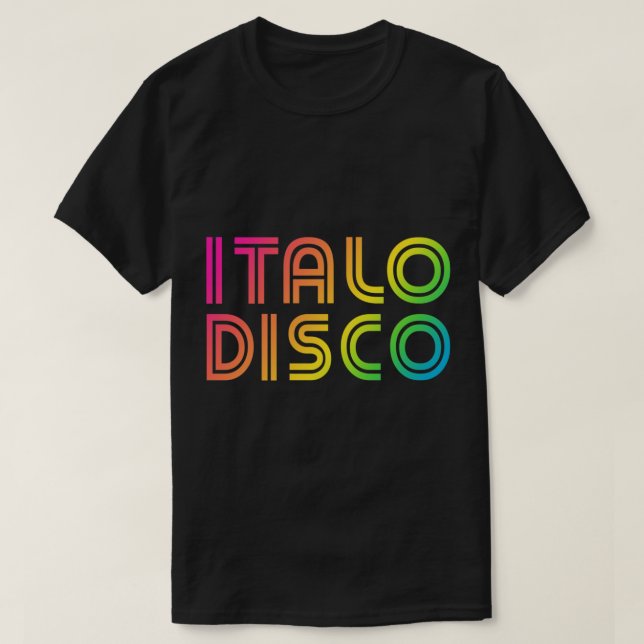 Italo Disco Classic T-Shirt (Frente do Design)
