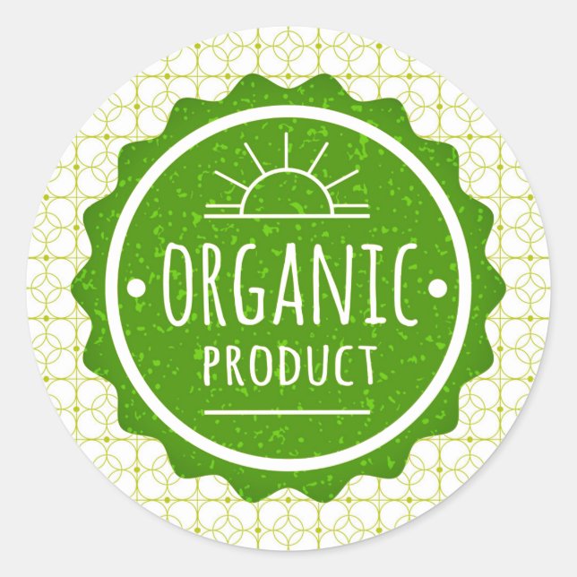 Item Orgânico Adesivo Verde (Frente)