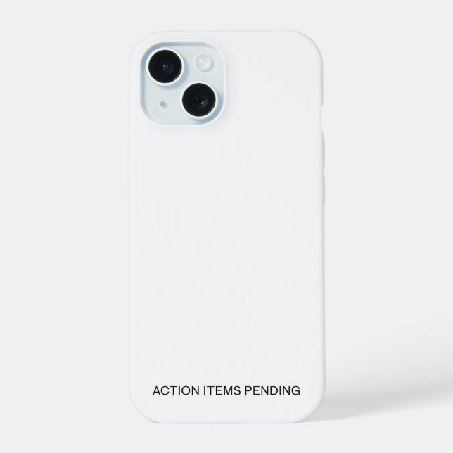 Itens de Ação Pendentes | Estojo de iPhone Resiste (Verso)