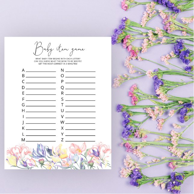 Itens de Bebê Flores Silvestres Jogo de Bebê Churr (Criador carregado)