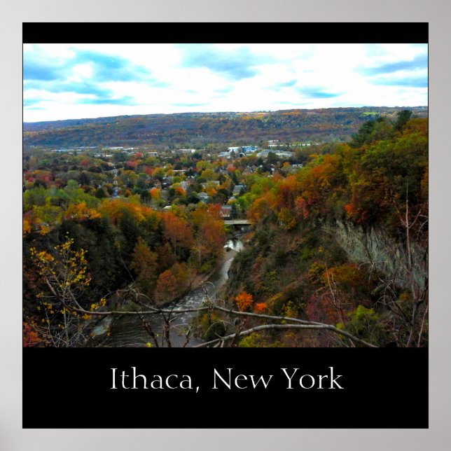 ITHACA NEW YORK GORGE poster (Frente)