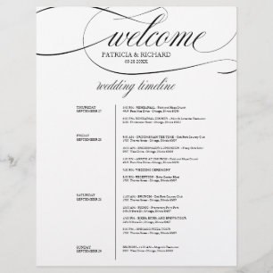 Itinerário de 4 Dias de Casamento Elegante Roteiro