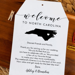 Itinerário de Boas-vindas do Casamento da Carolina