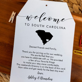 Itinerário de Boas-vindas do Casamento da Carolina