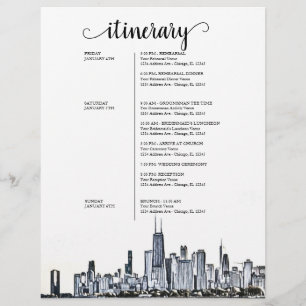 Itinerário de Boas-vindas do QPC Wedding Weekend