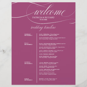 Itinerário de Casamento Chic Purple Cassis 4 Dias