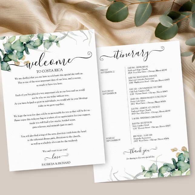 Itinerário de Casamento de Fim de Semana Para Conv (Criador carregado)