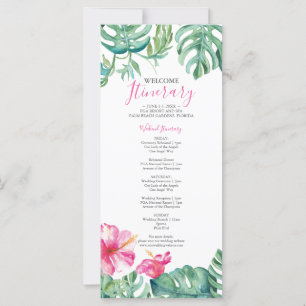 Itinerário de Casamento Floral Tropical de Waterco