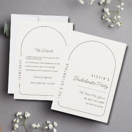 Itinerário de Convite à Festa de solteira de Arch 