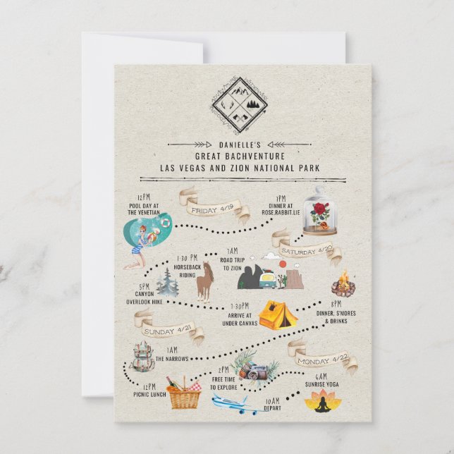 Itinerário de Fim de Semana Bachelorette | Las Veg (Frente)