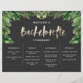 itinerário de fim de semana da Bachelorette tropic