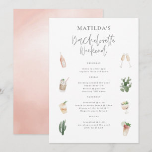 Itinerário de fim de semana das bebidas aquática