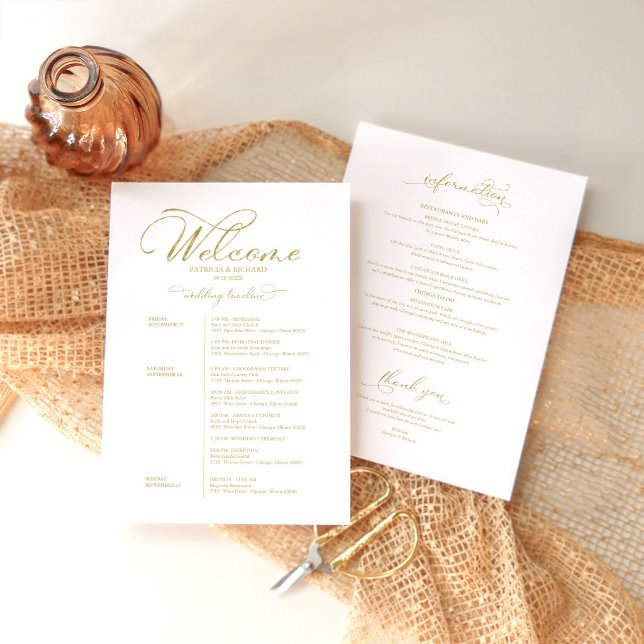 Itinerário de Fim de Semana de Casamento Elegante  (Criador carregado)