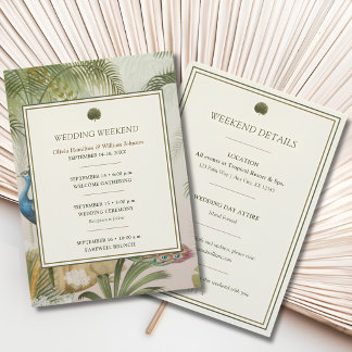 Itinerário de Fim de Semana de Casamento Peacock P