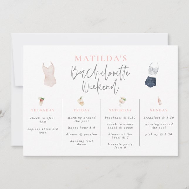 Itinerário do fim de semana das bebidas aquáticas (Frente)