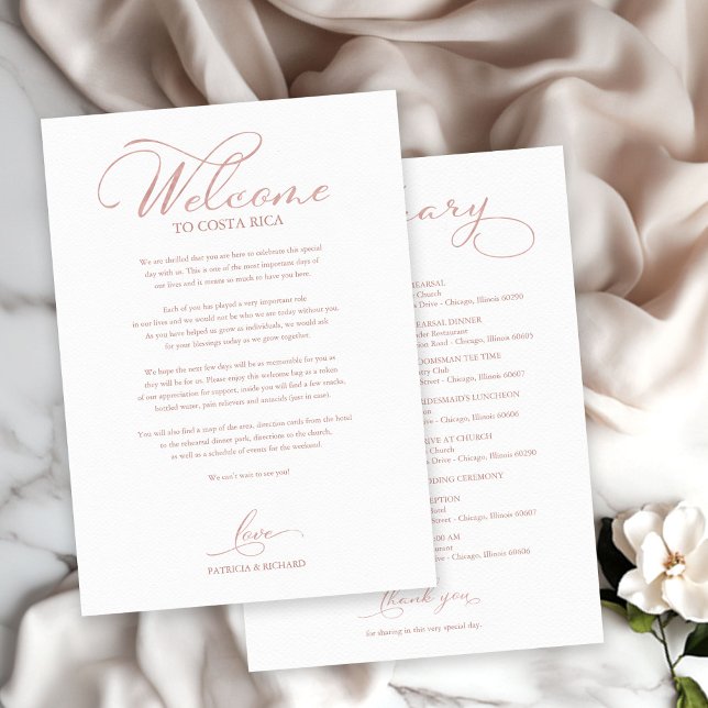 Itinerário do Fim de Semana de Casamento Carta de  (Criador carregado)