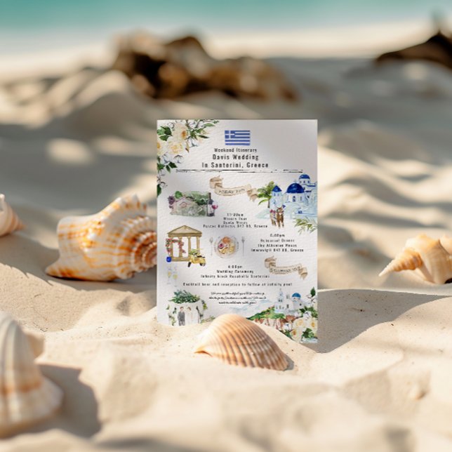 Itinerário do Fim de Semana de Casamento | Santori (Criador carregado)