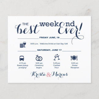 Itinerário do Fim de Semana do Casamento Náutico