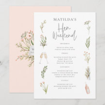 itinerário floral de aquarela