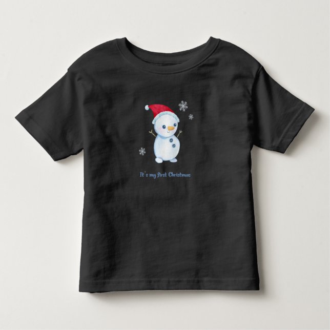 Its My First Christmas Toddler T-Shirt (Frente)