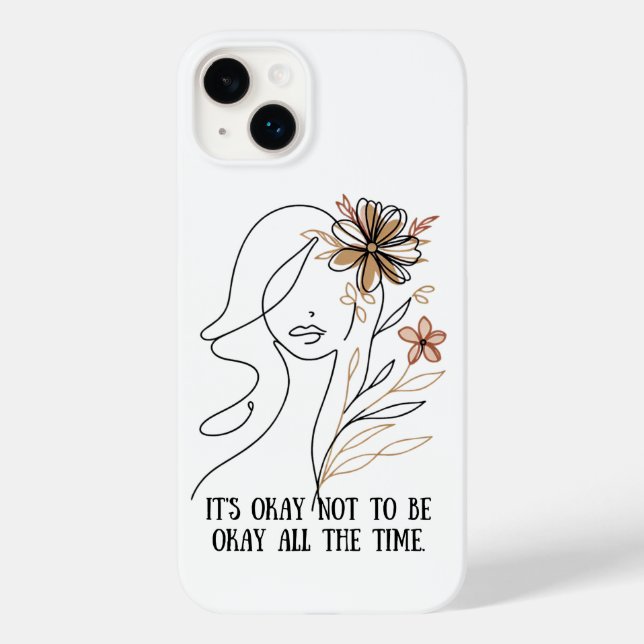 It's okay not to be okay – Self-acceptance quote w (Verso)
