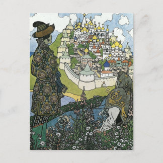 Ivan Bilbin - O Conto do Tsar Saltan Cartão Postal
