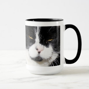 I've obteve um CATTITUDE! Caneca preto e branco do