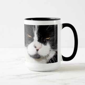 I've obteve um CATTITUDE! Caneca preto e branco do
