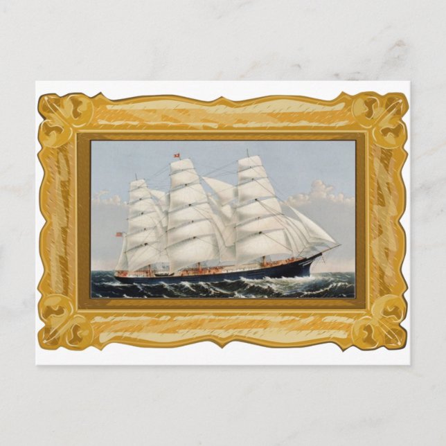 Ives — Cartão postal de entrega de Clipper (Frente)