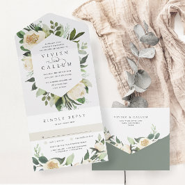 Ivory Bloom | Casamento de Mola Floral de Aquarela