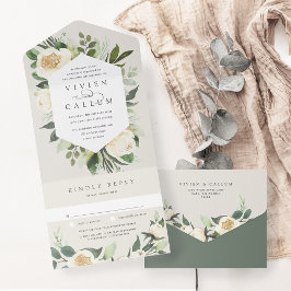 Ivory Bloom | Casamento de Mola Floral de Aquarela