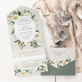 Ivory Bloom | Casamento de Mola Floral de Oval de 
