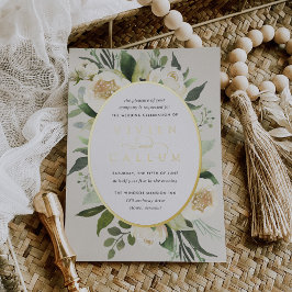 Ivory Bloom | Casamento de Mola Floral de Oval de 