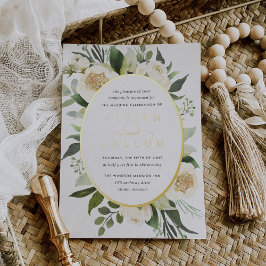 Ivory Bloom | Casamento de Mola Floral de Oval de 