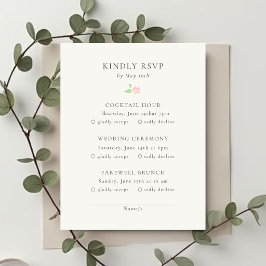 Ivory | Chic Wedding RSVP Response Card