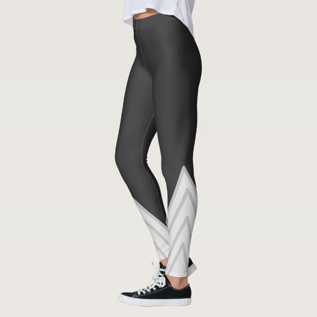 Ivory Cinza Attoni Yoga Leggings (Esquerda)
