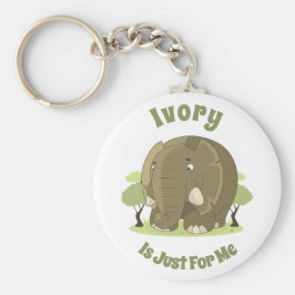 Ivory é só para mim Chaveiro de botão